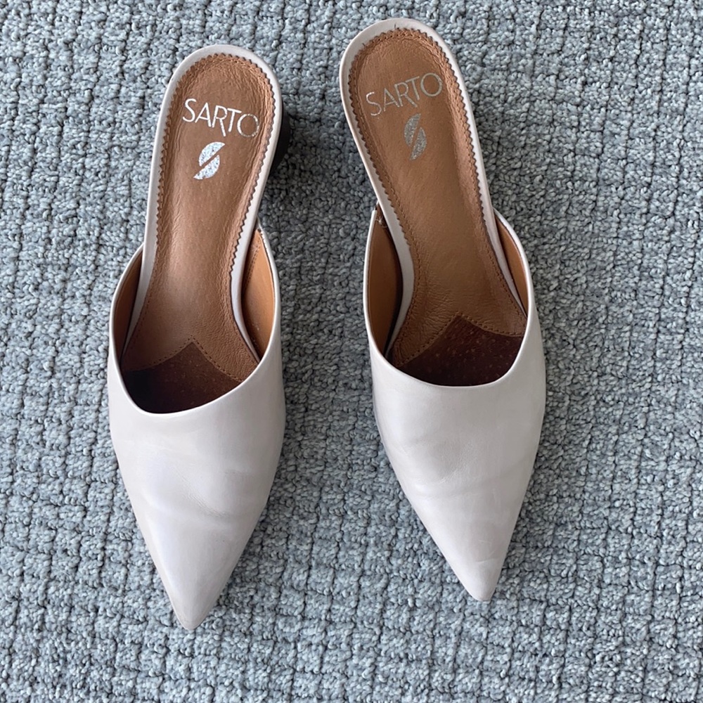 Sarto Bone Mules - 7.5